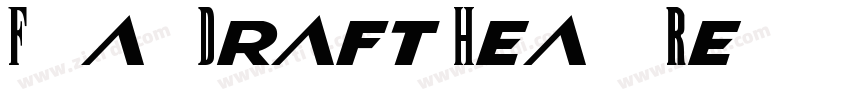 Final Draft Heavy Re字体转换